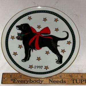 The Black Dog Holiday Decorative Plate